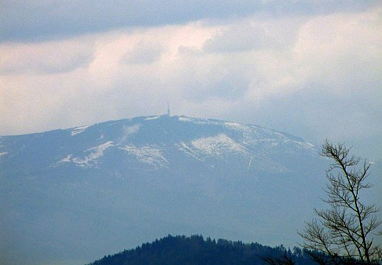 Zblienie na Skrzyczne (1257 m n.p.m.) - najwyszy szczyt Beskidu lskiego.