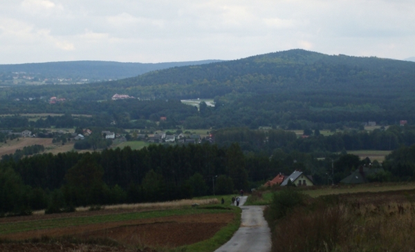 Panorama na Ciosową Górę i Tor Wyścigowy „Kielce”